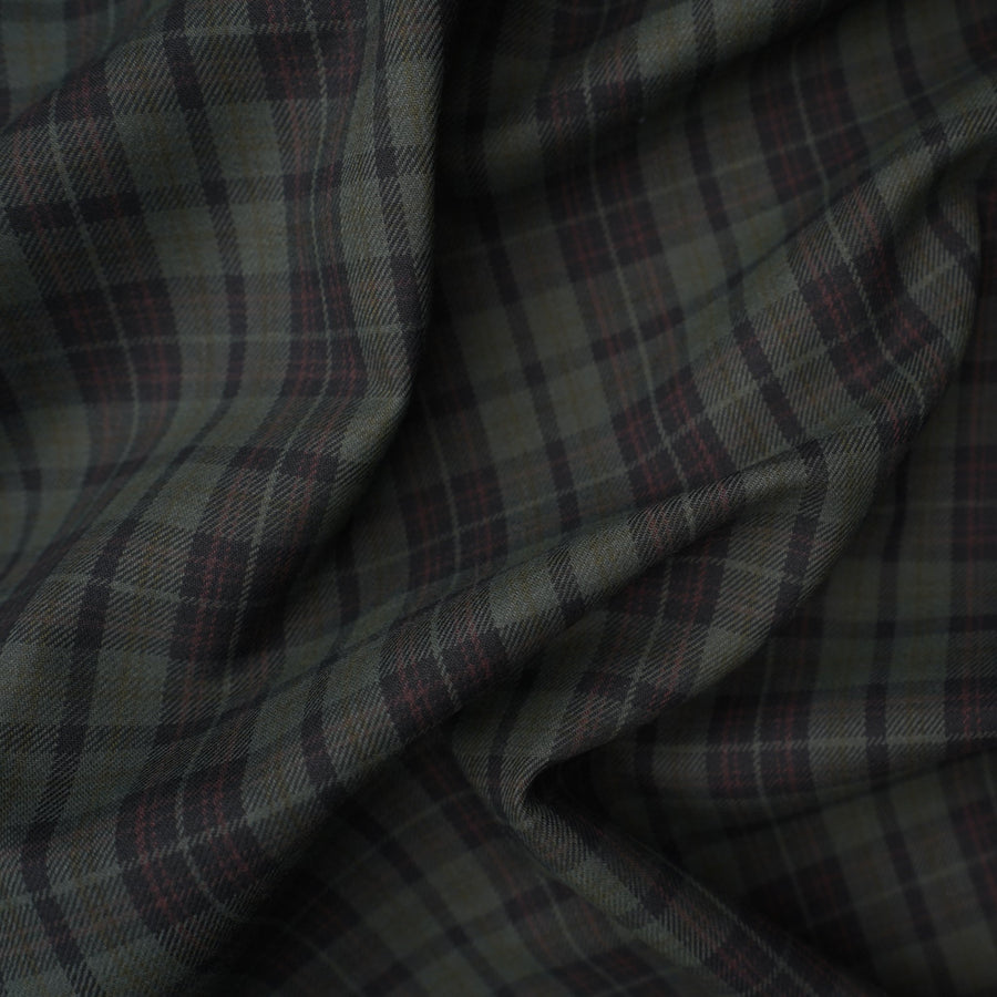 checked piece dyed cotton